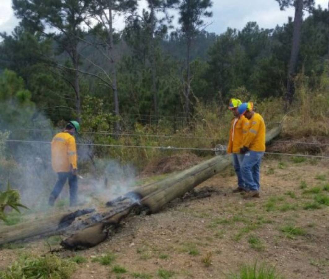 Nuevo ataque a estructuras de la ENEE en Olancho, sector está sin energía