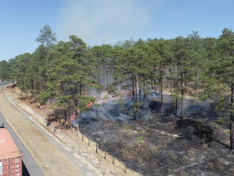 EL ICF monitoreando incendios desde un drone.