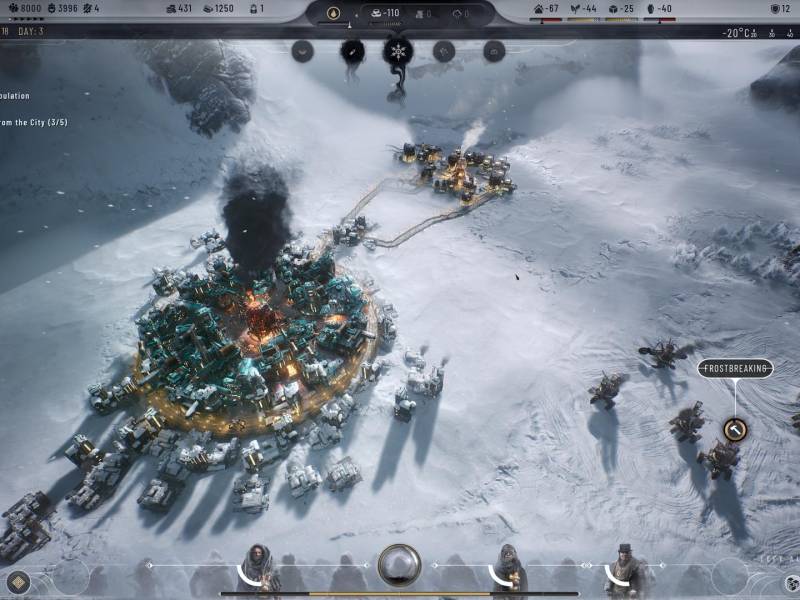 El juego Frostpunk 2 convierte temperaturas gélidas en una fuerza ineludible.