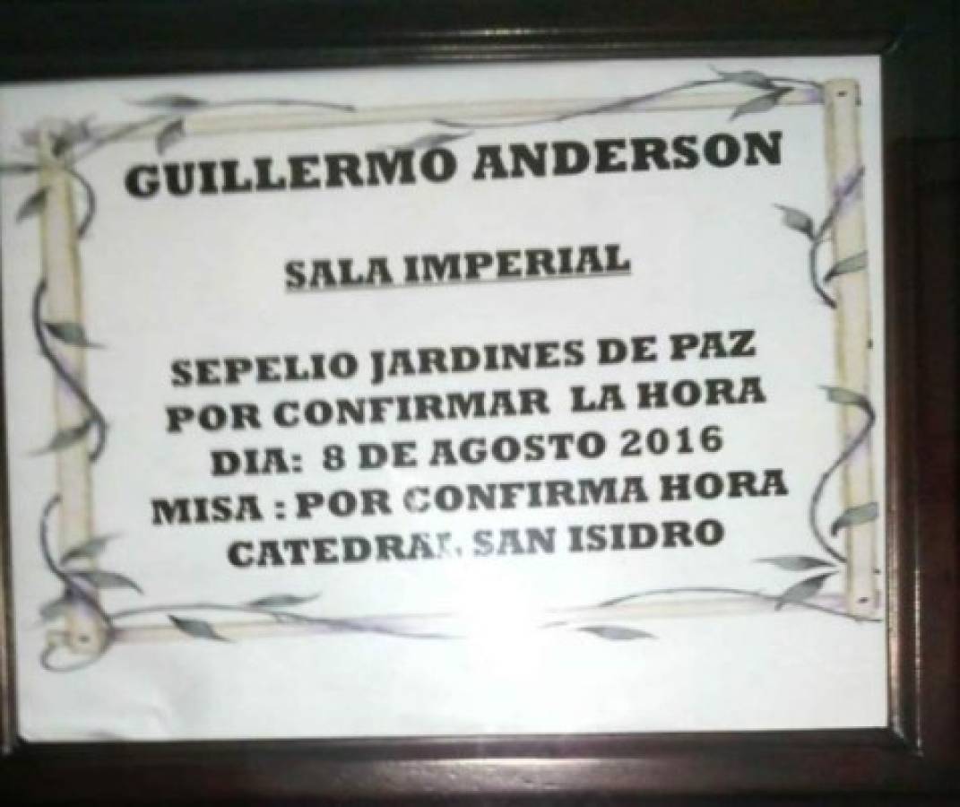 Honduras: Hermano de Guillermo Anderson llega de EE UU a su velatorio