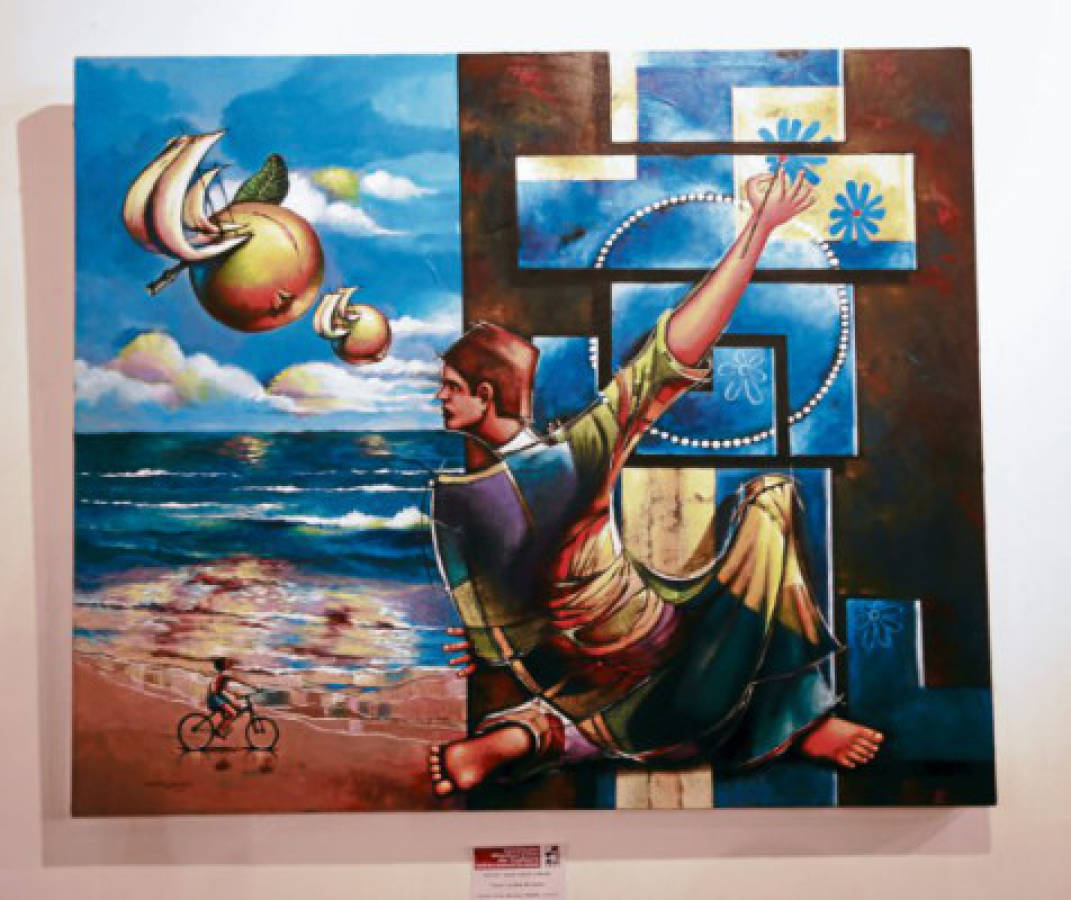 Adonay Navarro, ganador de la 23 Bienal de Pintura