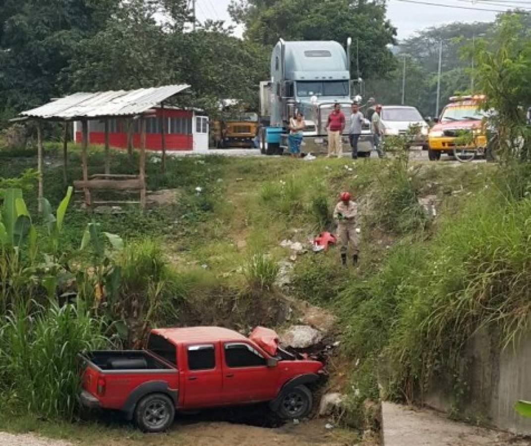 Conductor con politraumatismo tras accidente en Choloma, Cortés