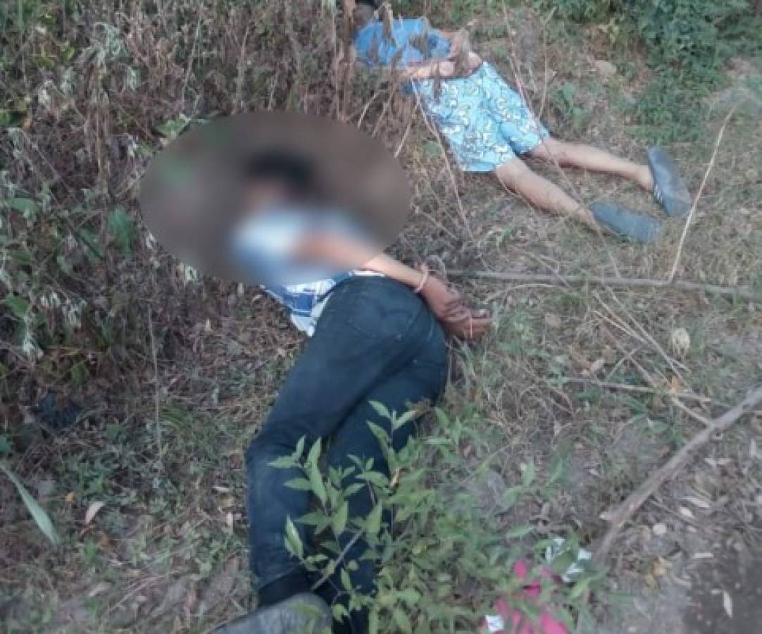 Hallan cadáveres de dos jóvenes maniatados en Chilapa, Catacamas