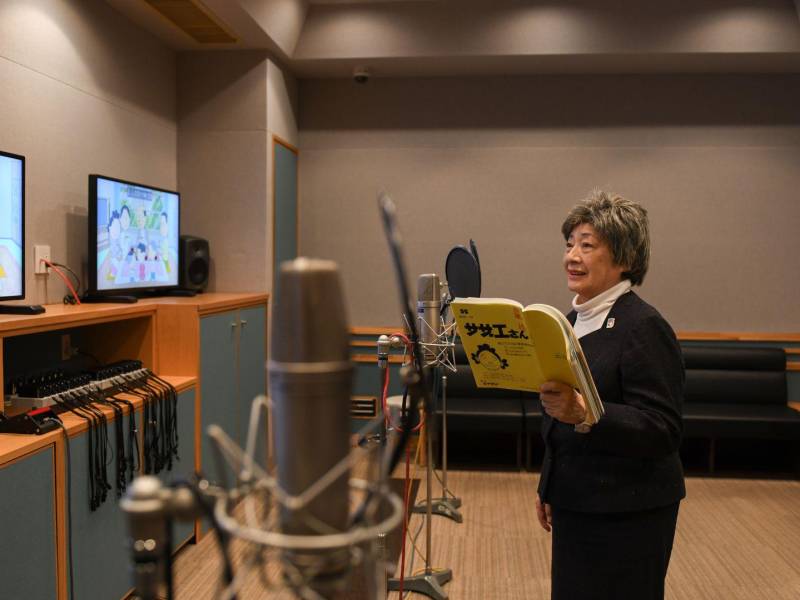 Midori Kato ha prestado su voz al personaje Sazae Fuguta en la serie animada “Sazae-san” desde 1969.