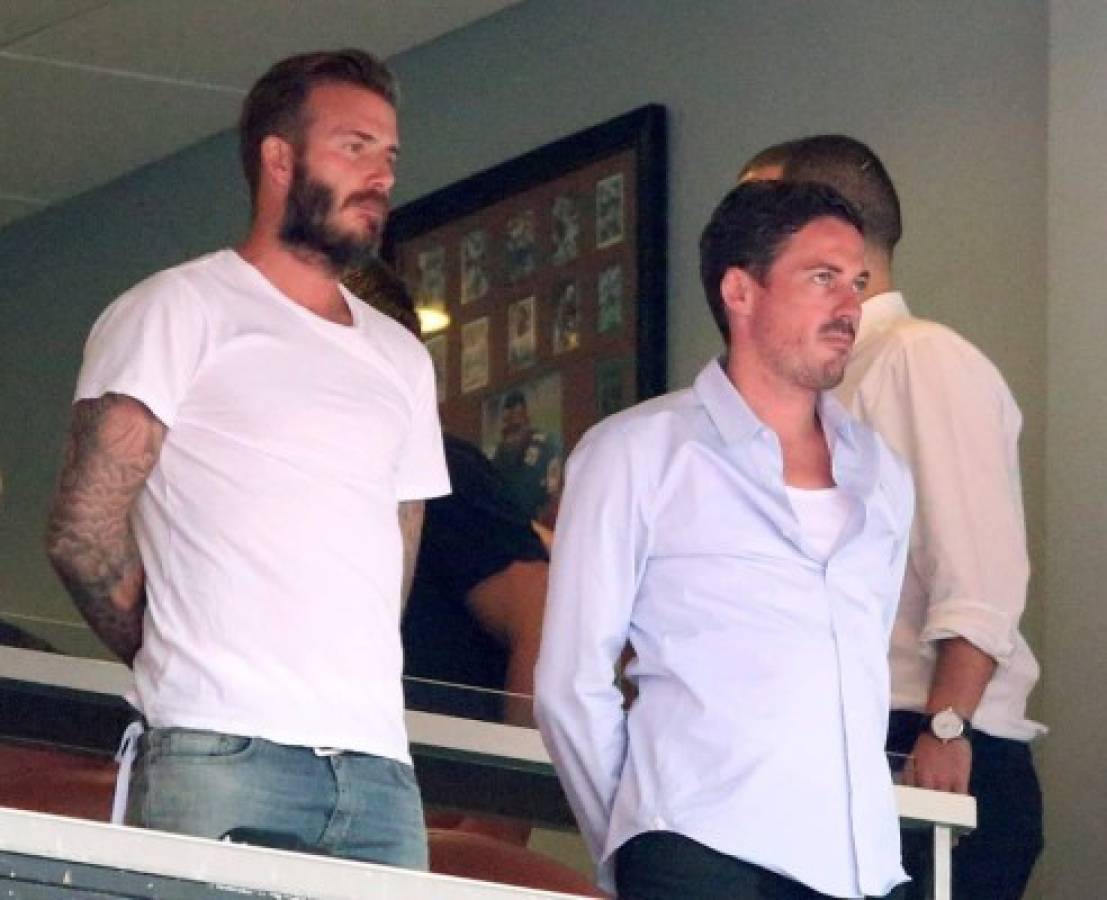 David Beckham disfrutó el Honduras-Inglaterra