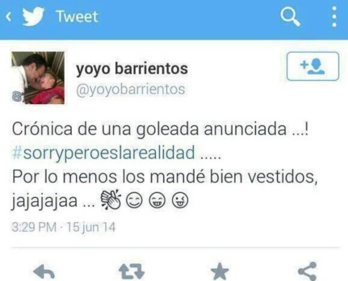 Yoyo Barrientos cierra su cuenta de Twitter tras polémico tuit 