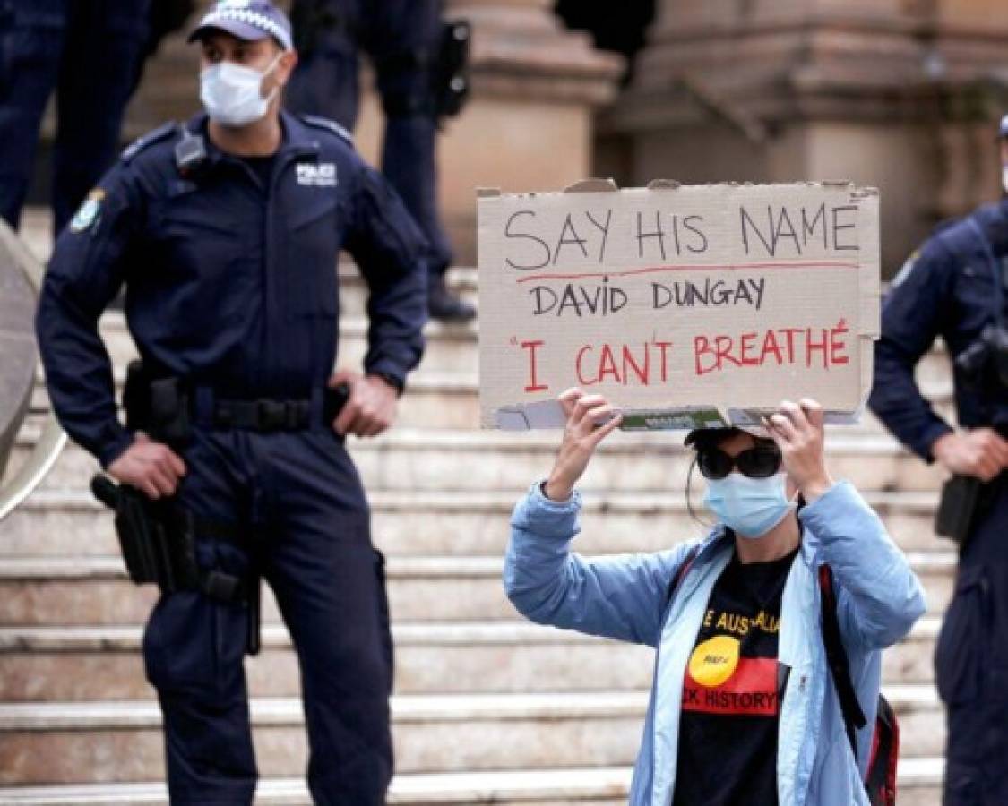 Miles de personas acuden a protesta de Black Lives Matter en Australia