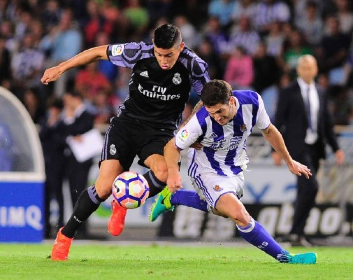 Real Madrid liquida 3-0 a la Real en Anoeta en su debut liguero