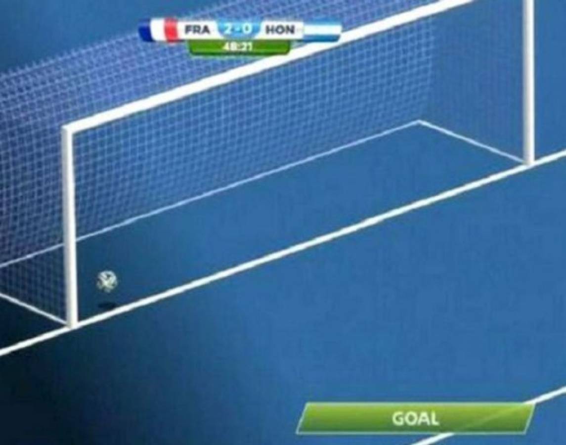 Usan tecnología en gol de Francia a Honduras