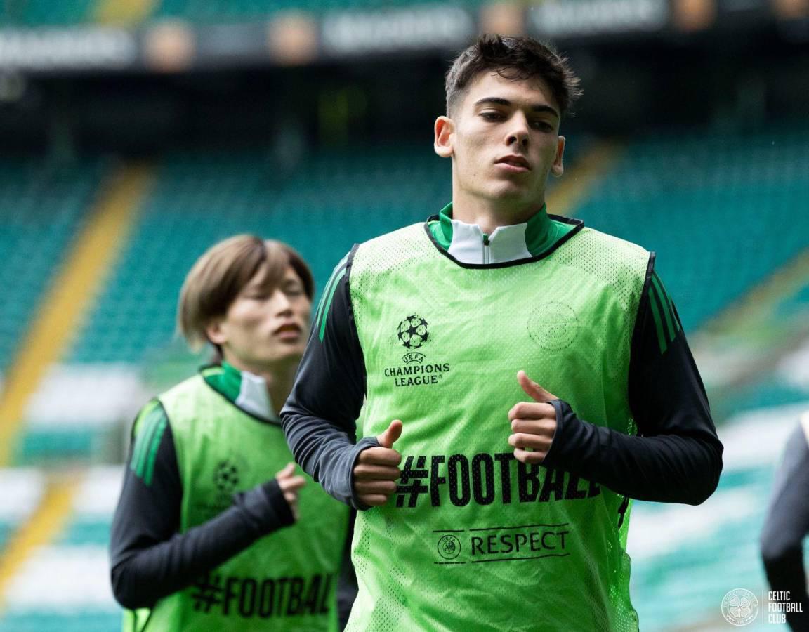 Luis Palma y su último entrenamiento con Celtic para partido de Champions League