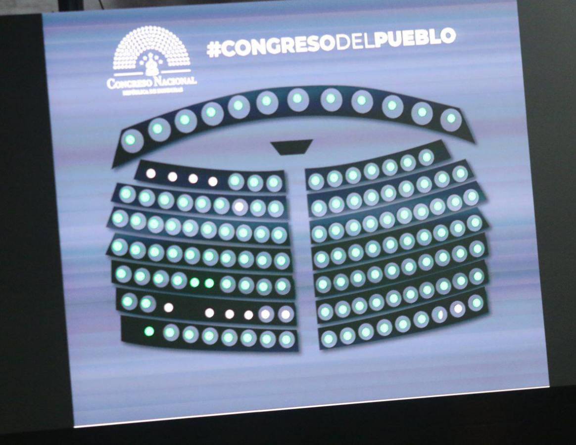 Por unanimidad se eligió que el voto de los congresistas sea público.