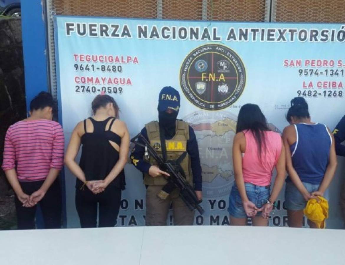 Caen cuatro supuestos extorsionadores en la capital de Honduras   