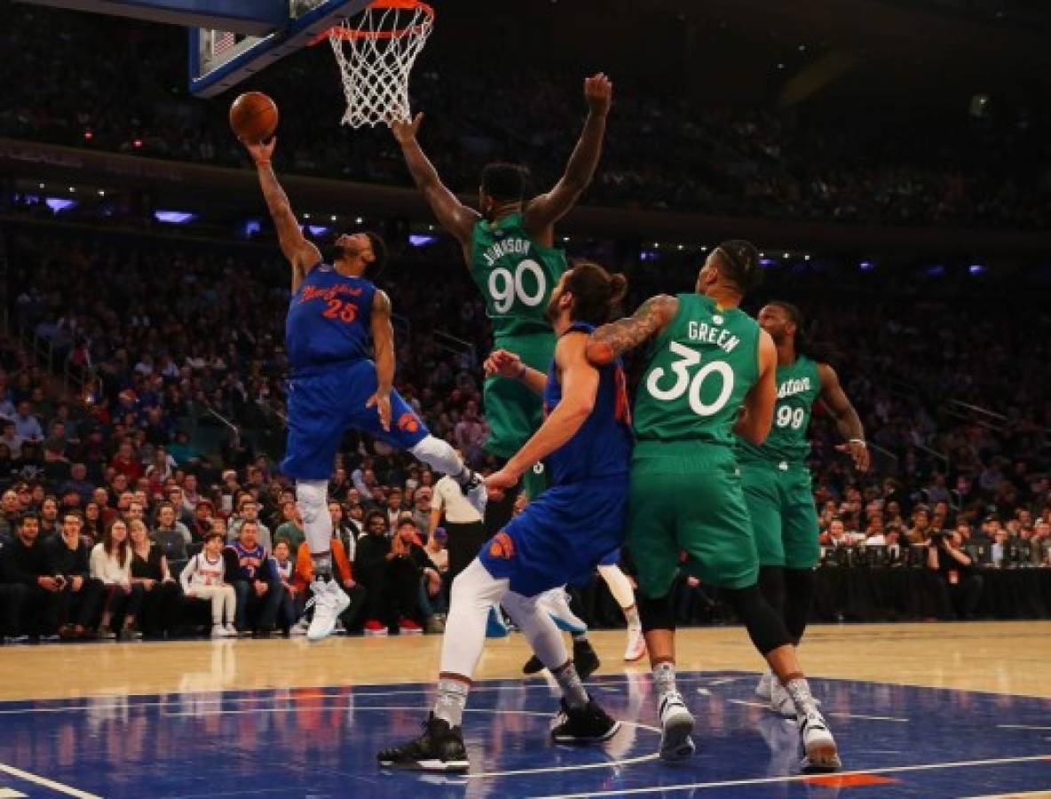 Celtics vencen a Knicks 119-114 en Madison Square Garden