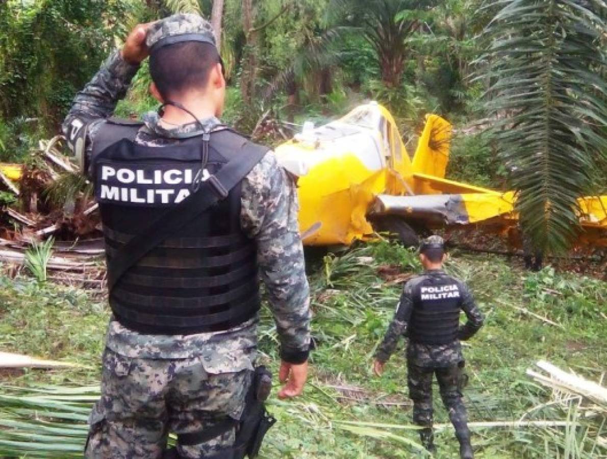 Avioneta fumigadora se accidenta en campo bananero de El Progreso, Yoro