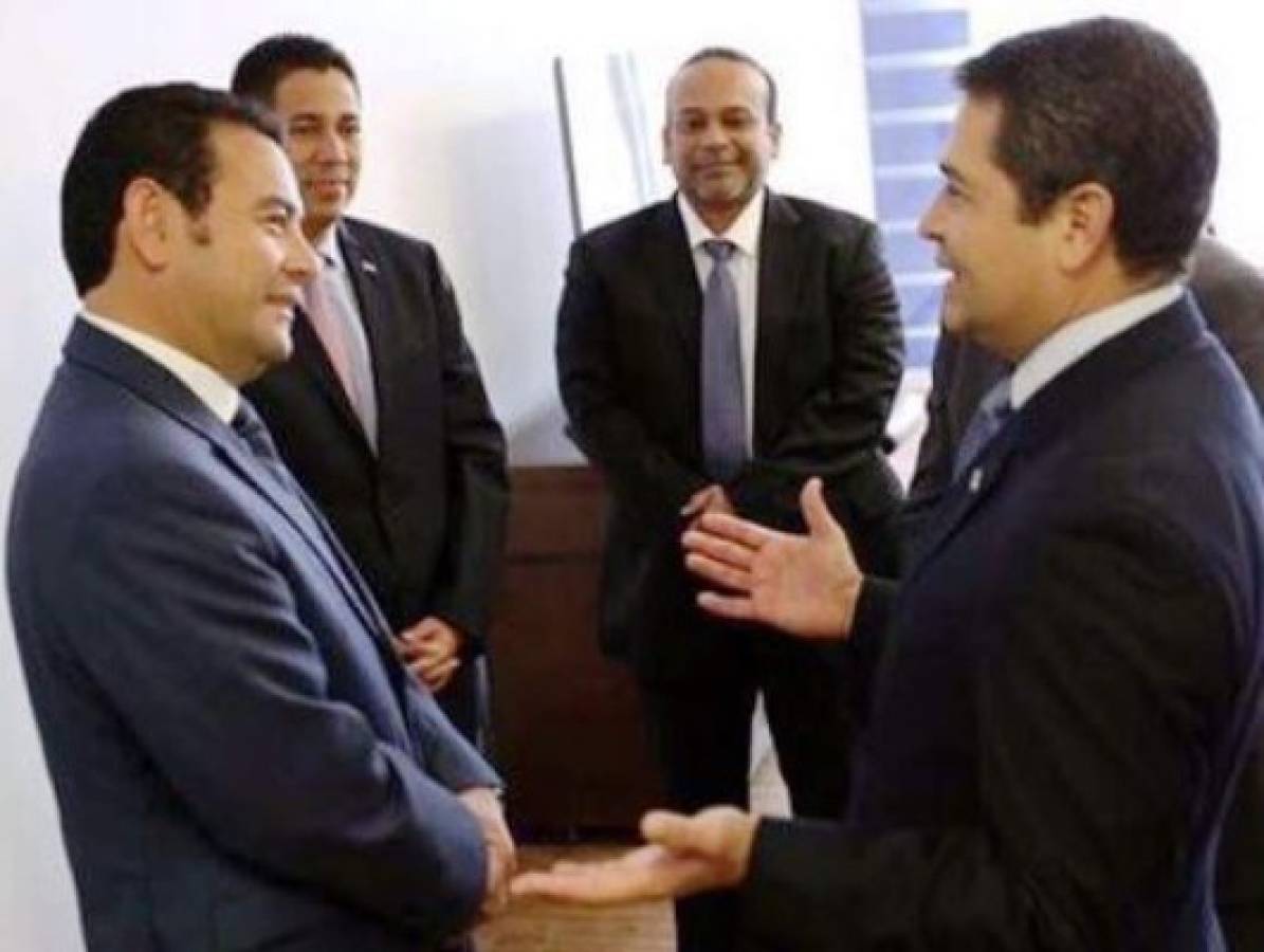 Presidente de Honduras recibe a Jimmy Morales