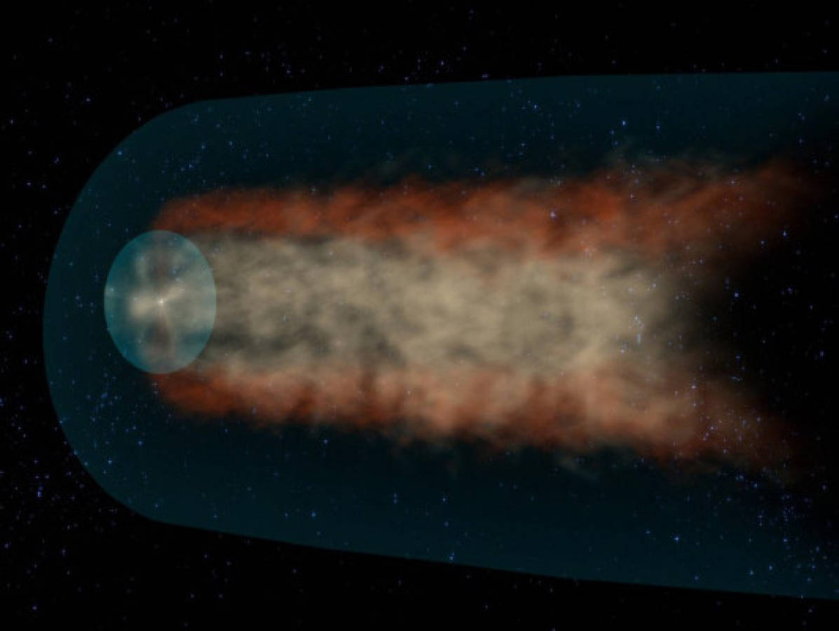 Sistema solar tiene cola como un cometa