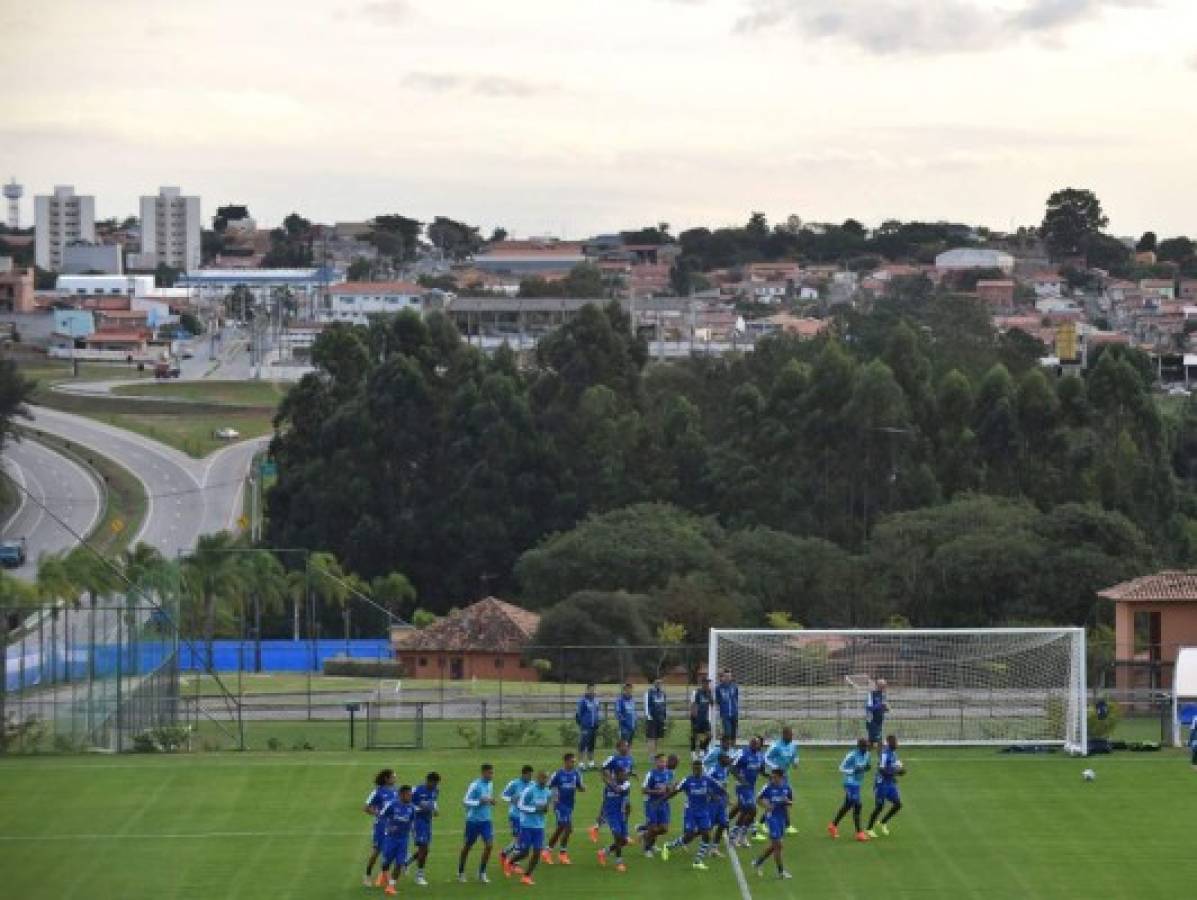 Honduras hizo su primer entrenamiento en Brasil