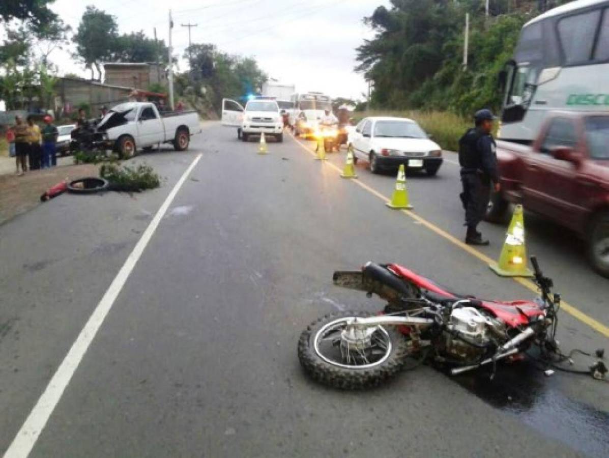 Honduras: Un muerto y dos heridos en accidente vial en salida a Olancho