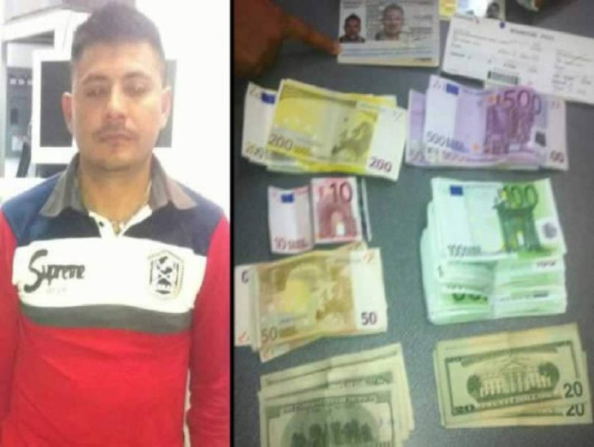 Con dólares y euros detienen a extranjero en aeropuerto de Honduras