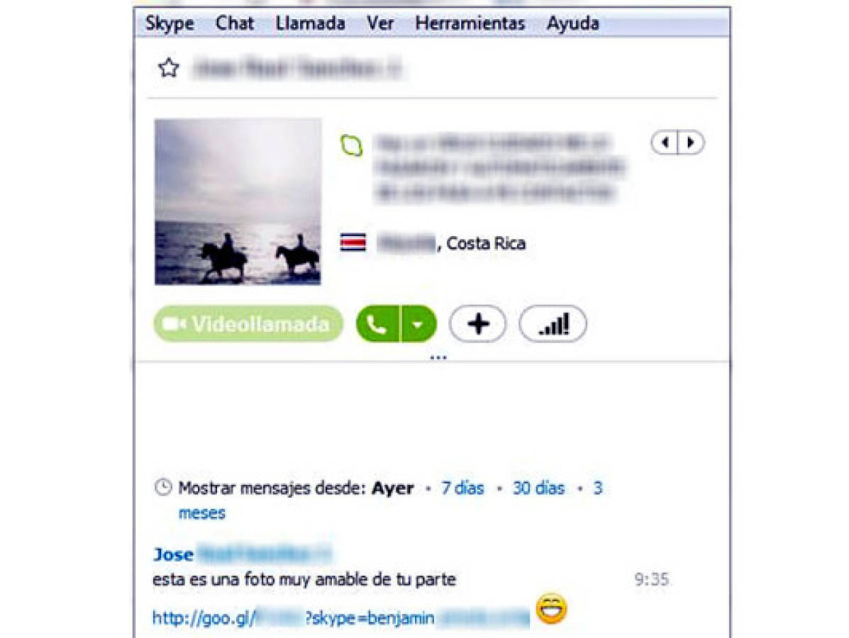 Gusano informÃ¡tico amenaza vÃa Skype