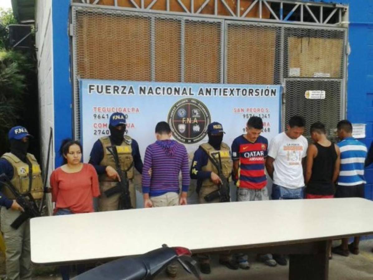 Caen seis presuntos extorsionadores en operativos en capital hondureña