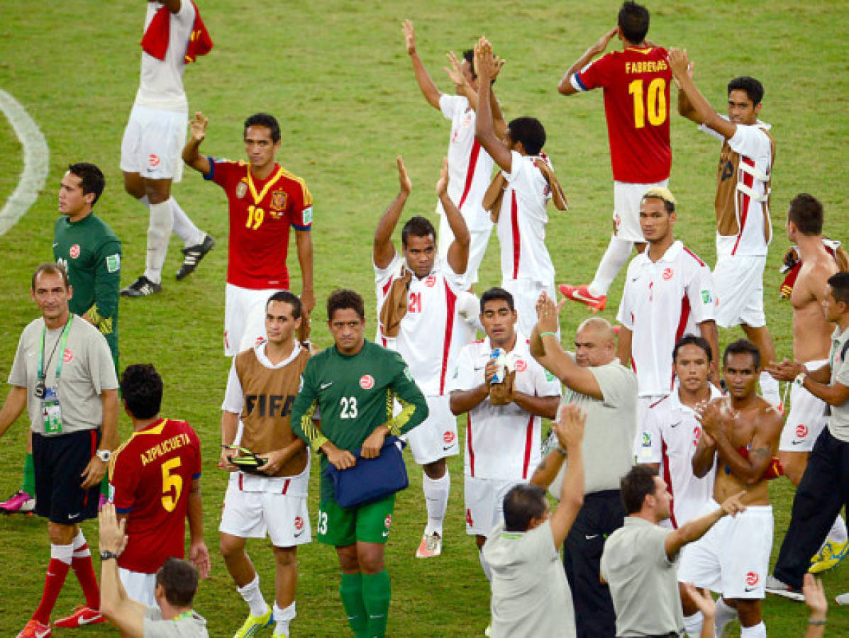 VIDEO: La grosera goleada de EspaÃ±a a TahitÃ