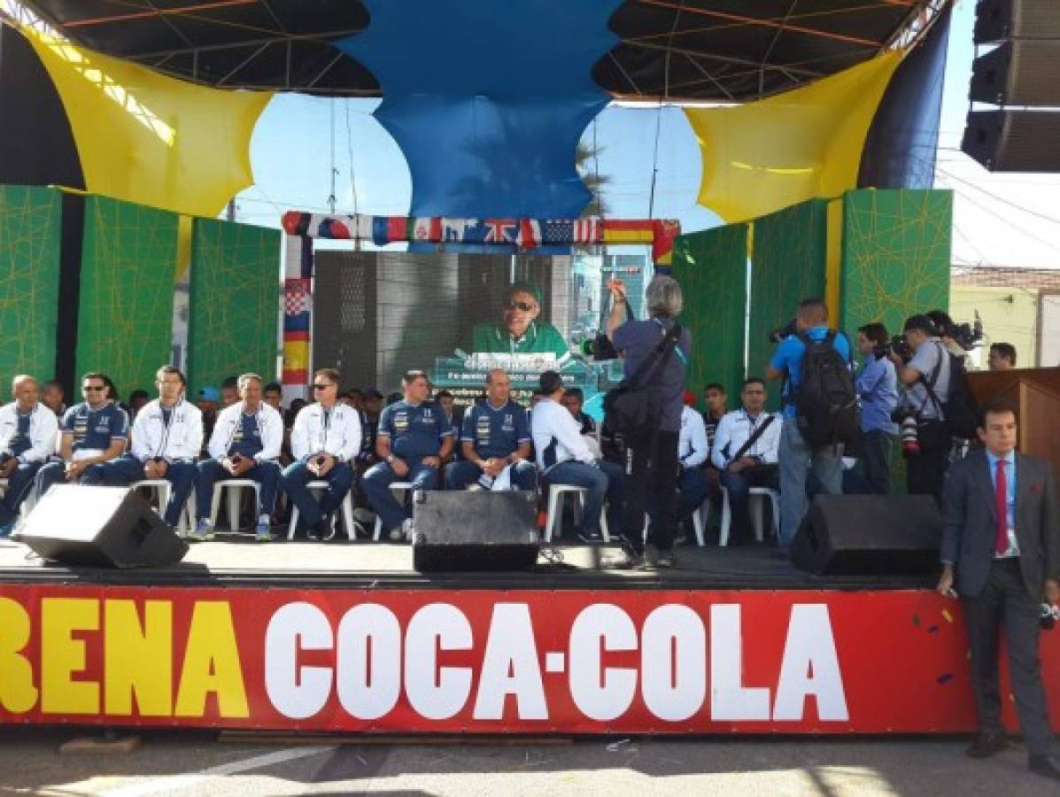 Porto Feliz rinde homenaje a Selección de Honduras