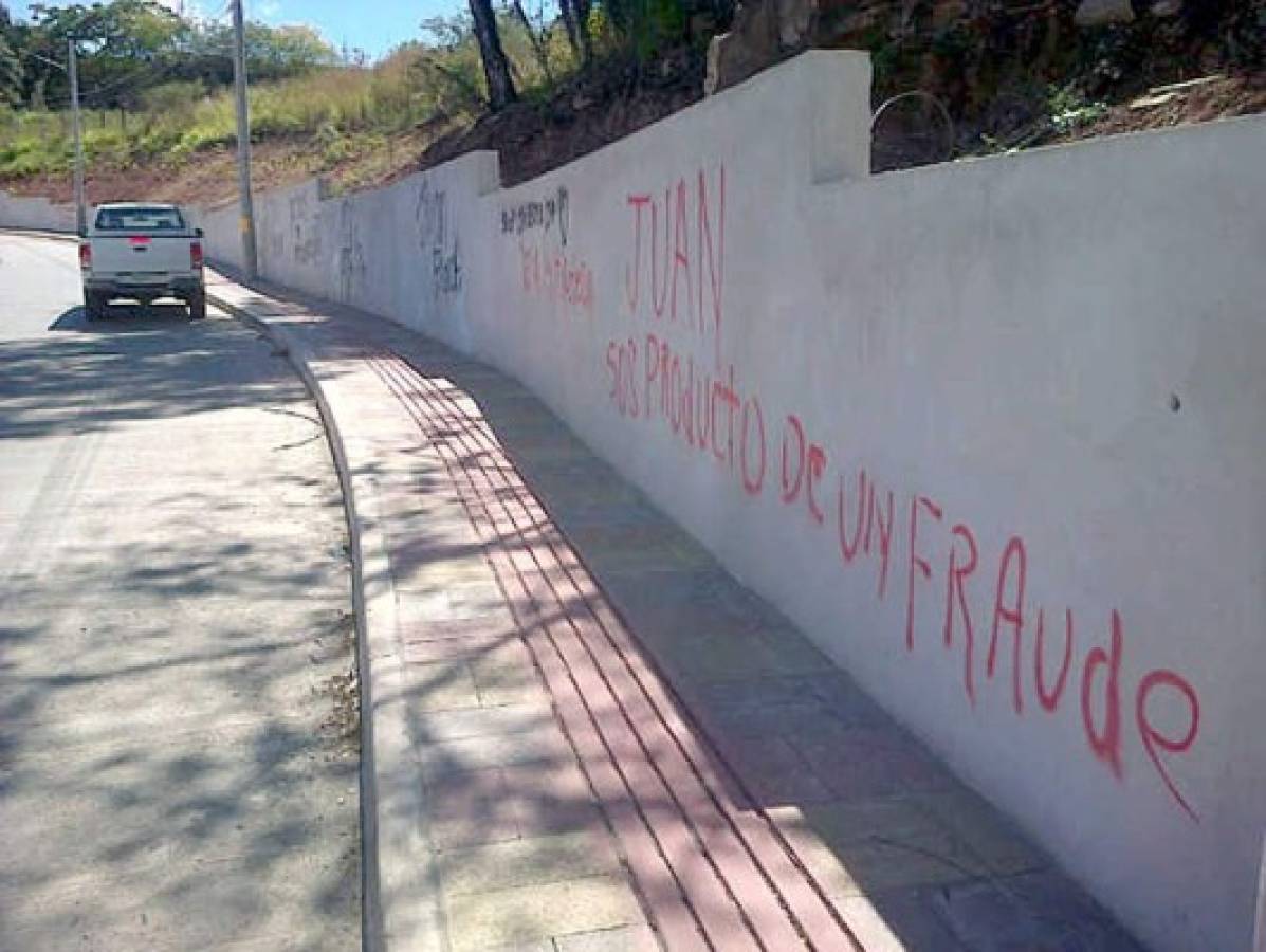 Libre optó por el vandalismo en Tegucigalpa