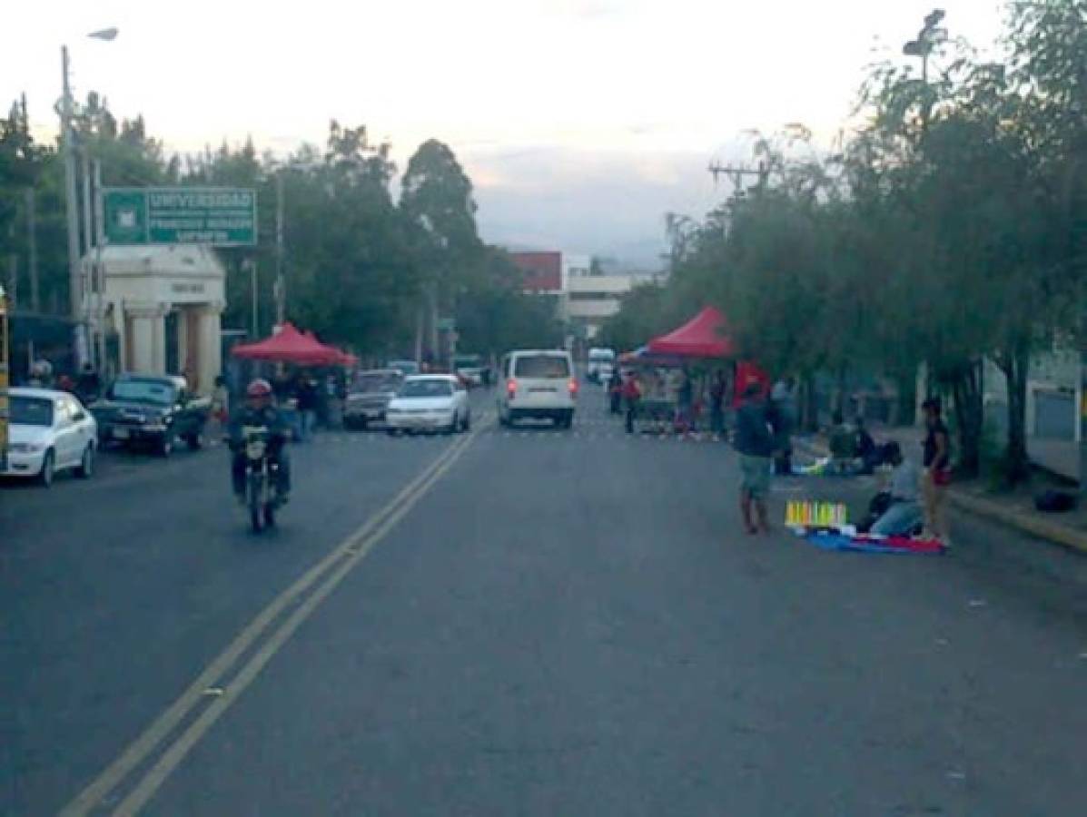 Libre optó por el vandalismo en Tegucigalpa