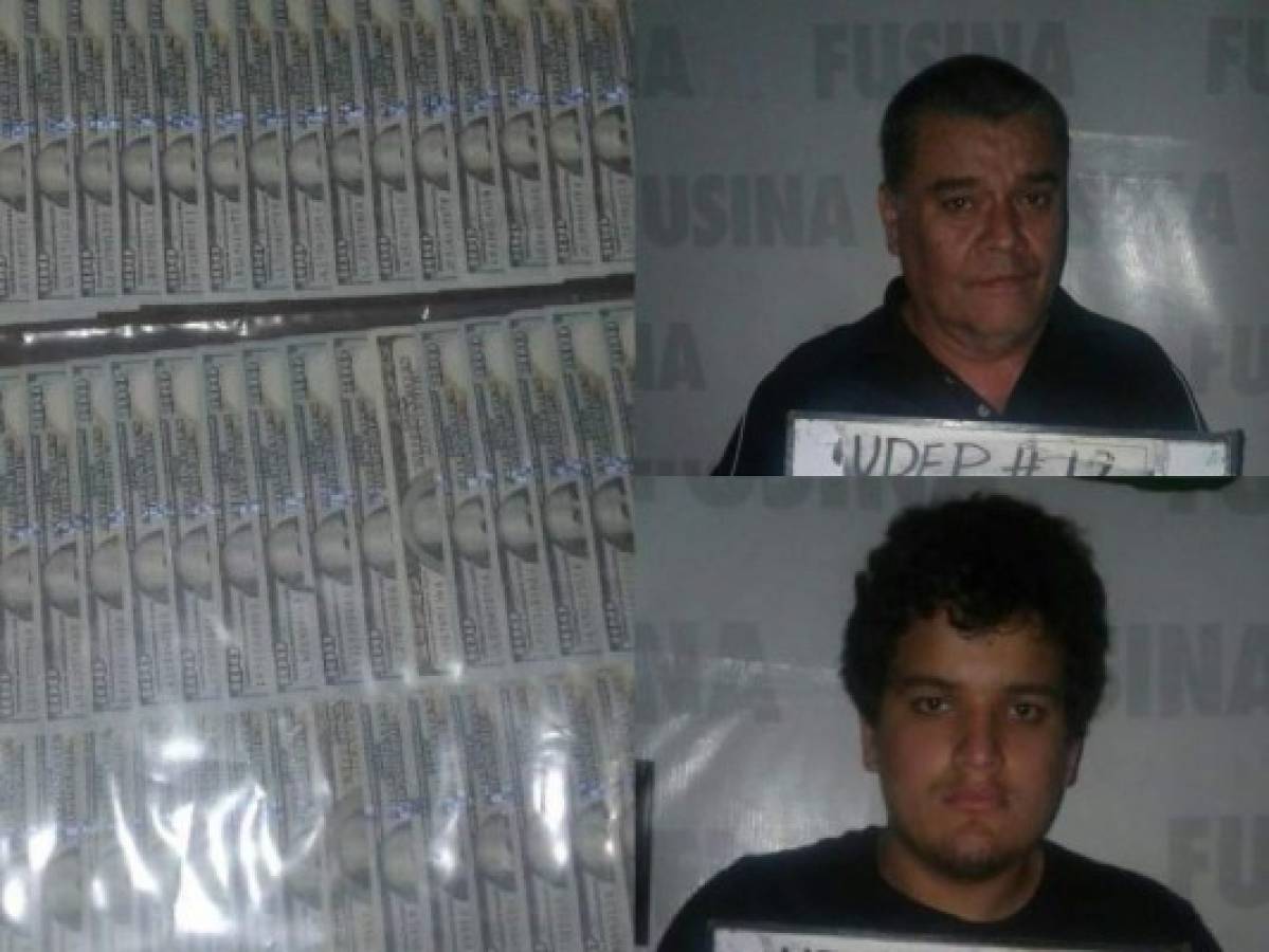 Capturan hijo y nieto de expresidente Roberto Suazo Córdova con 74 mil dólares