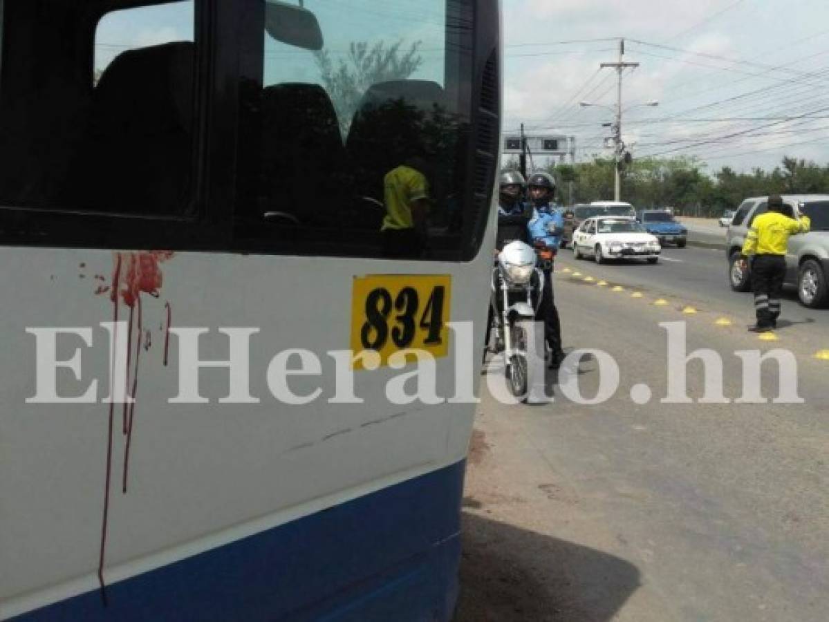 Un herido deja sangriento asalto a bus rapidito en el anillo periférico de la capital