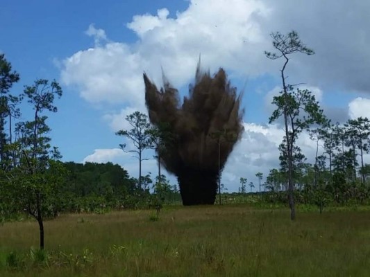 Destruyen dos pistas clandestinas en Gracias a Dios