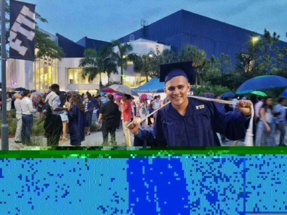 Jorge Alberto Varela es el estudiante hondureño indocumentado que se graduó con excelentes notas en la Universidad Internacional de la Florida (FIU, en inglés).