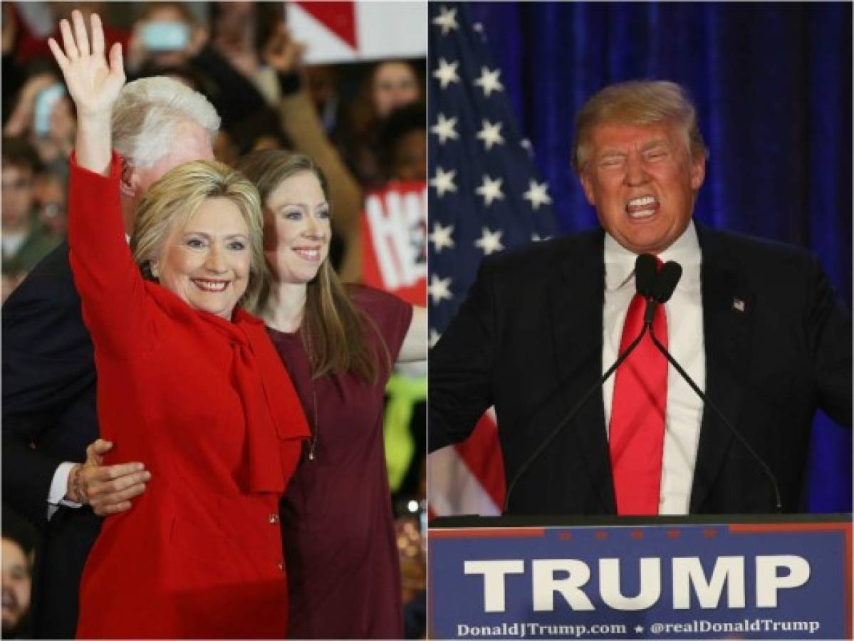 Estados Unidos: Gana Hillary Clinton y tropieza Trump en primeras elecciones