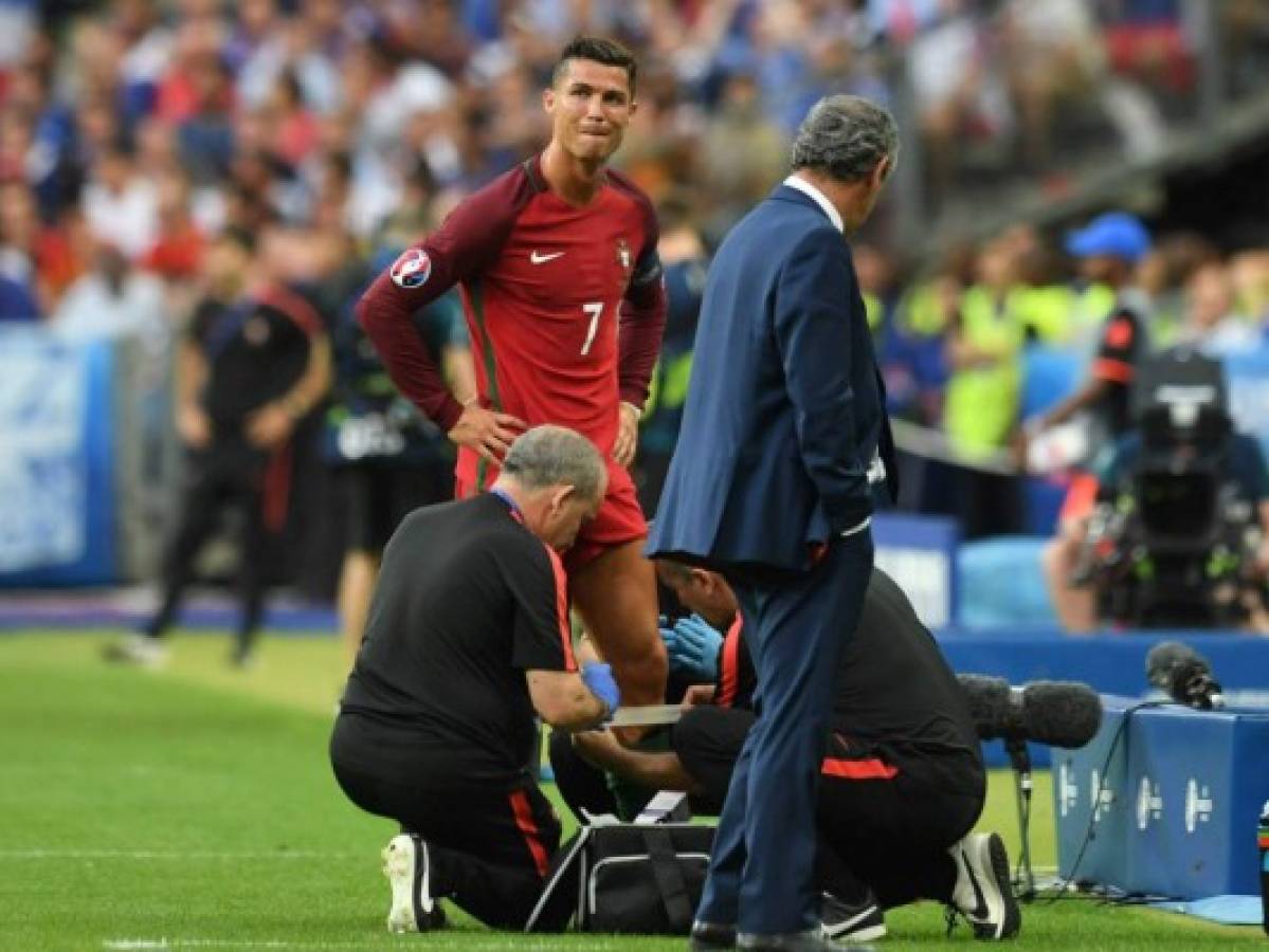 CR7, sustituido por lesión en la final de la Eurocopa