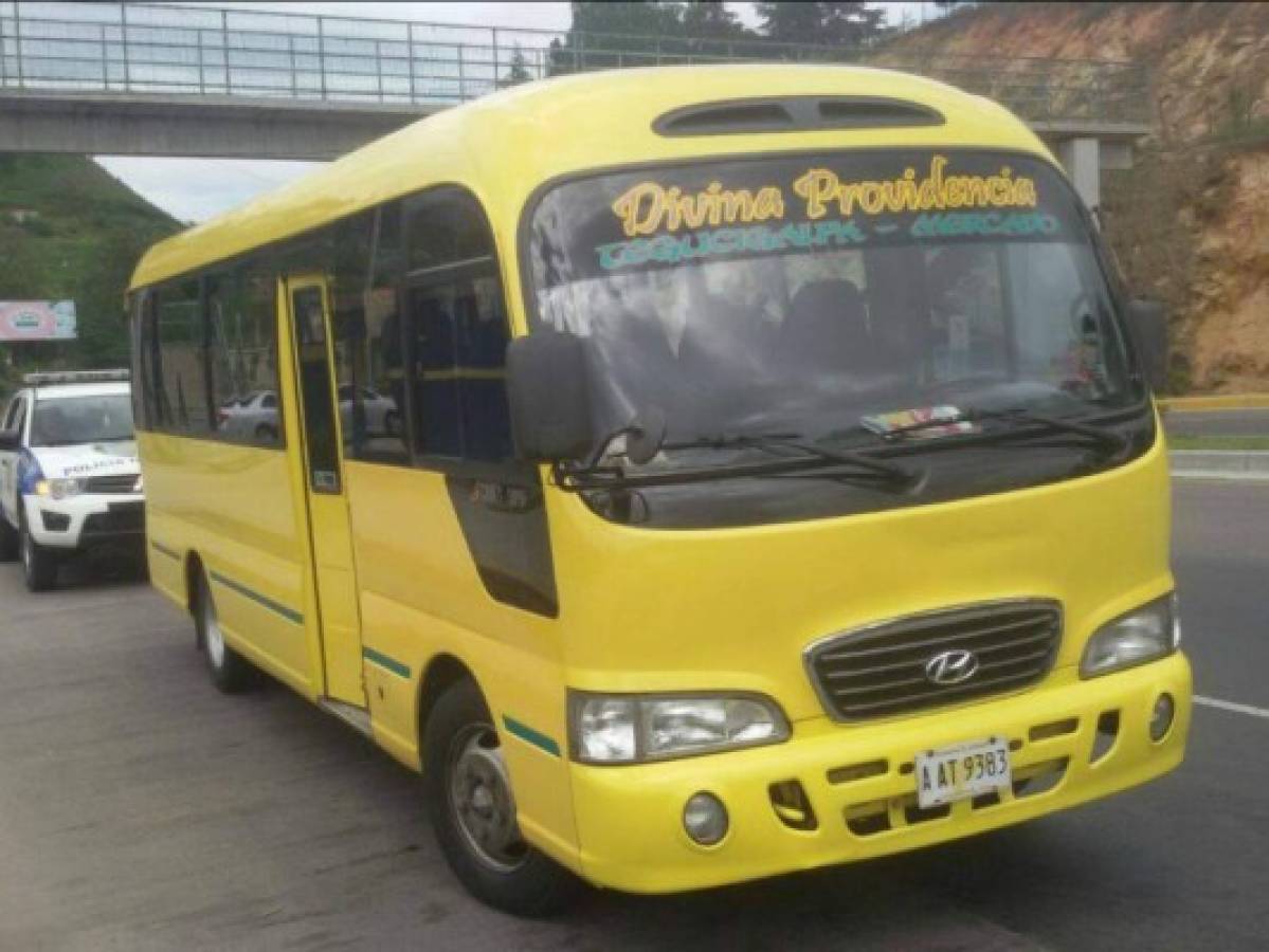 En heroica acción muere policía en bus rapidito en Tegucigalpa