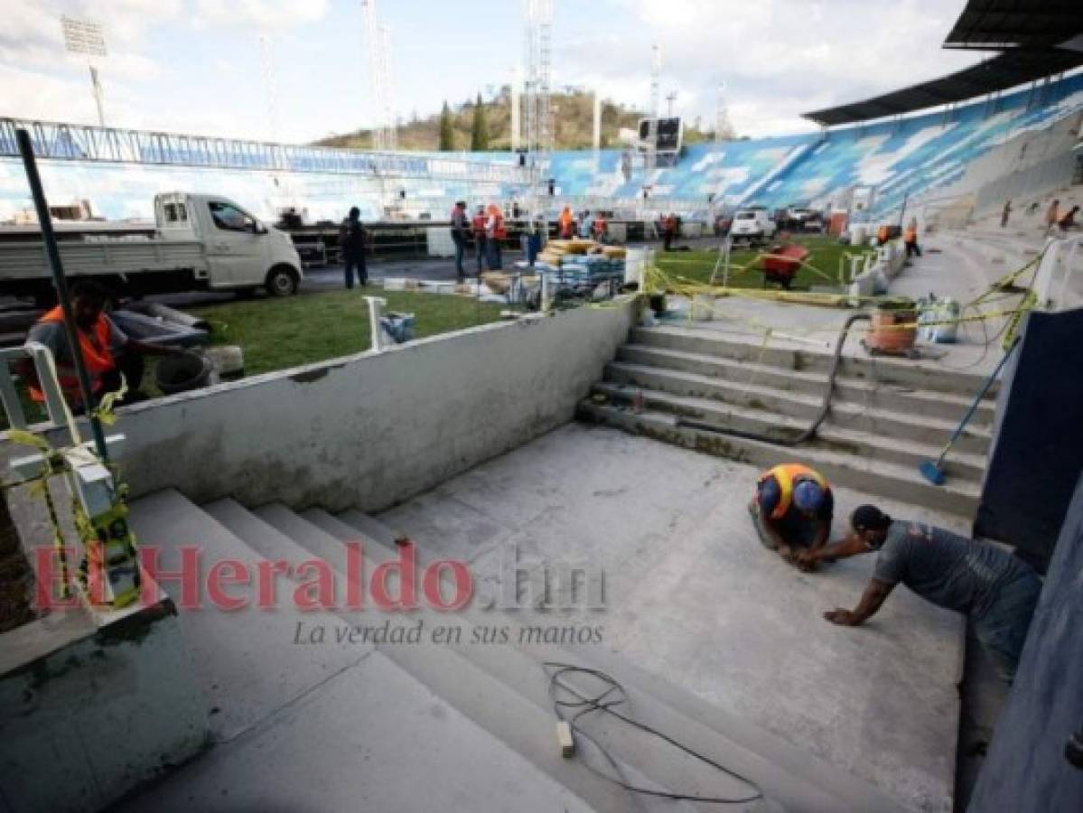 Dan últimos retoques al Estadio Nacional para toma de posesión (FOTOS)