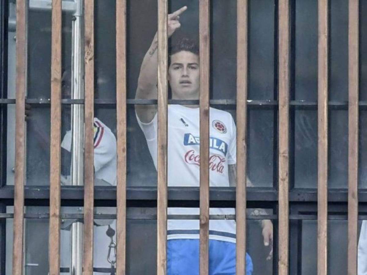 Gesto obsceno de James Rodríguez desata debate en Colombia