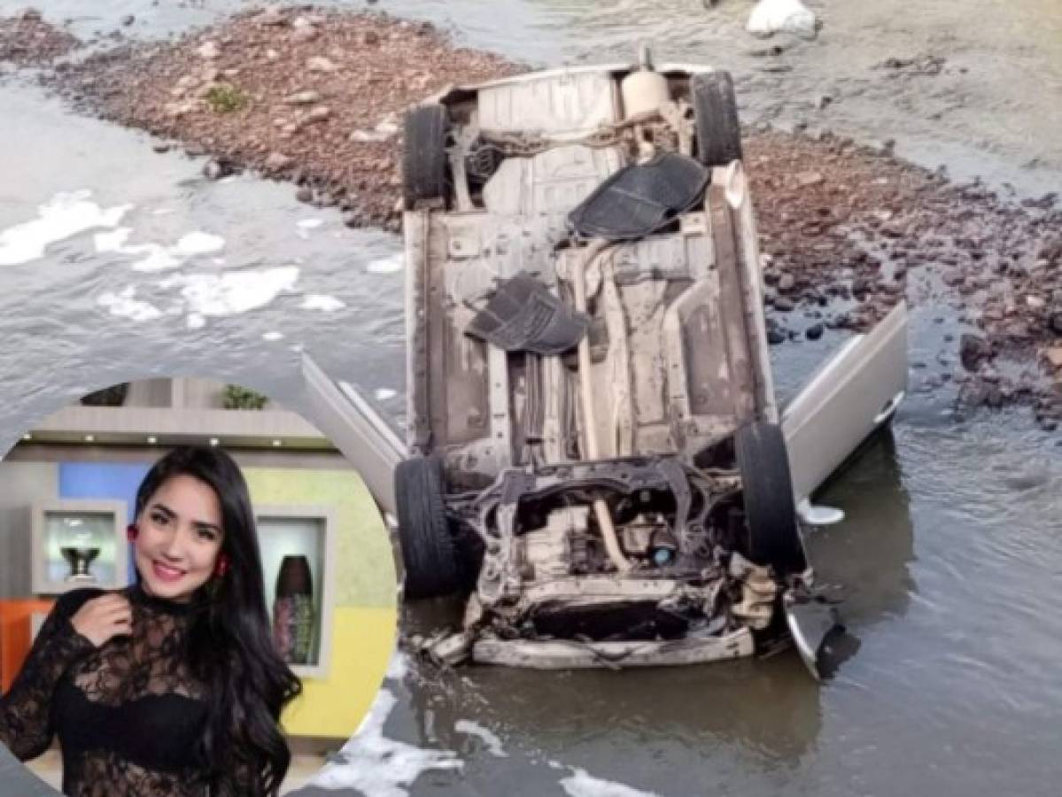 Wendy Membreño, presentadora hondureña, sufre aparatoso accidente