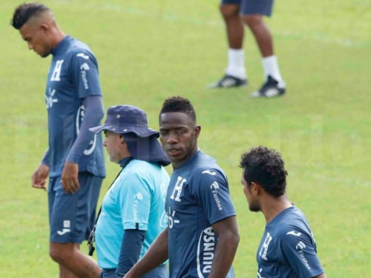 Último entreno de la H antes del partido ante México en San Pedro Sula