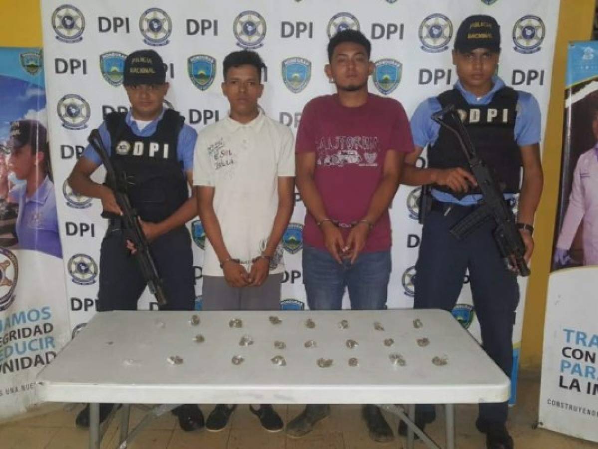 Capturan a dos supuestos integrants de la MS-13 en el departamento de Yoro