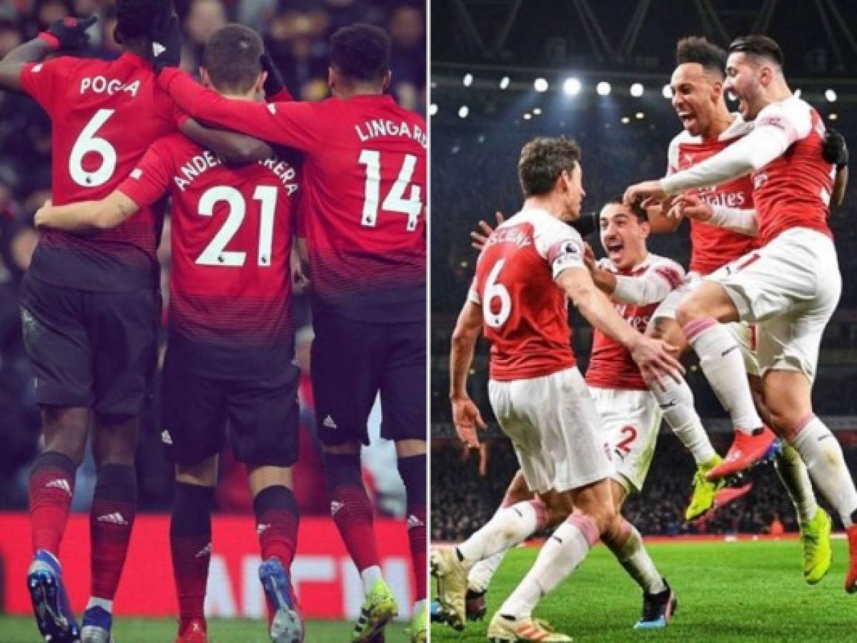 Arsenal-Manchester United, atractivo duelo en cuarta ronda de la Copa de Inglaterra