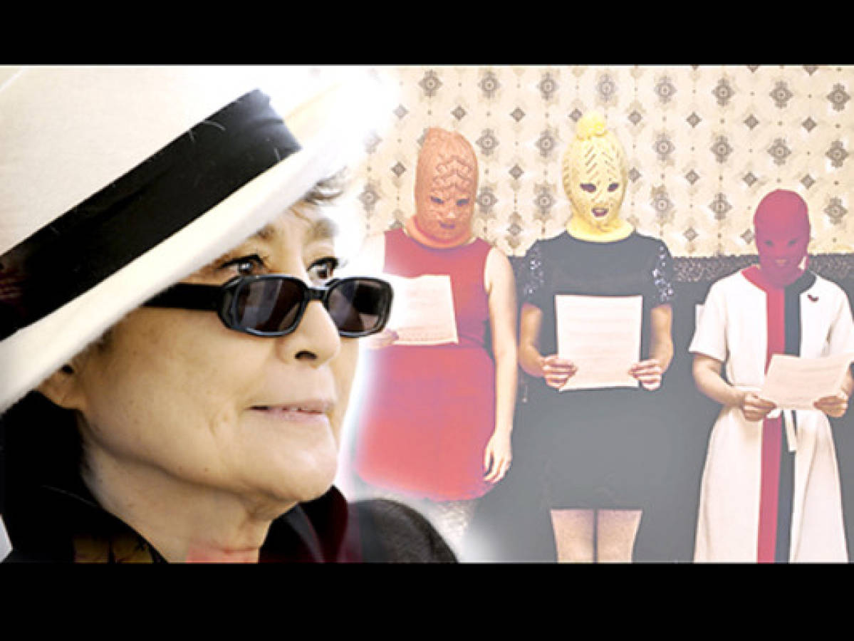 Yoko Ono entrega premio para la paz 'LennonOno' a las Pussy Riot