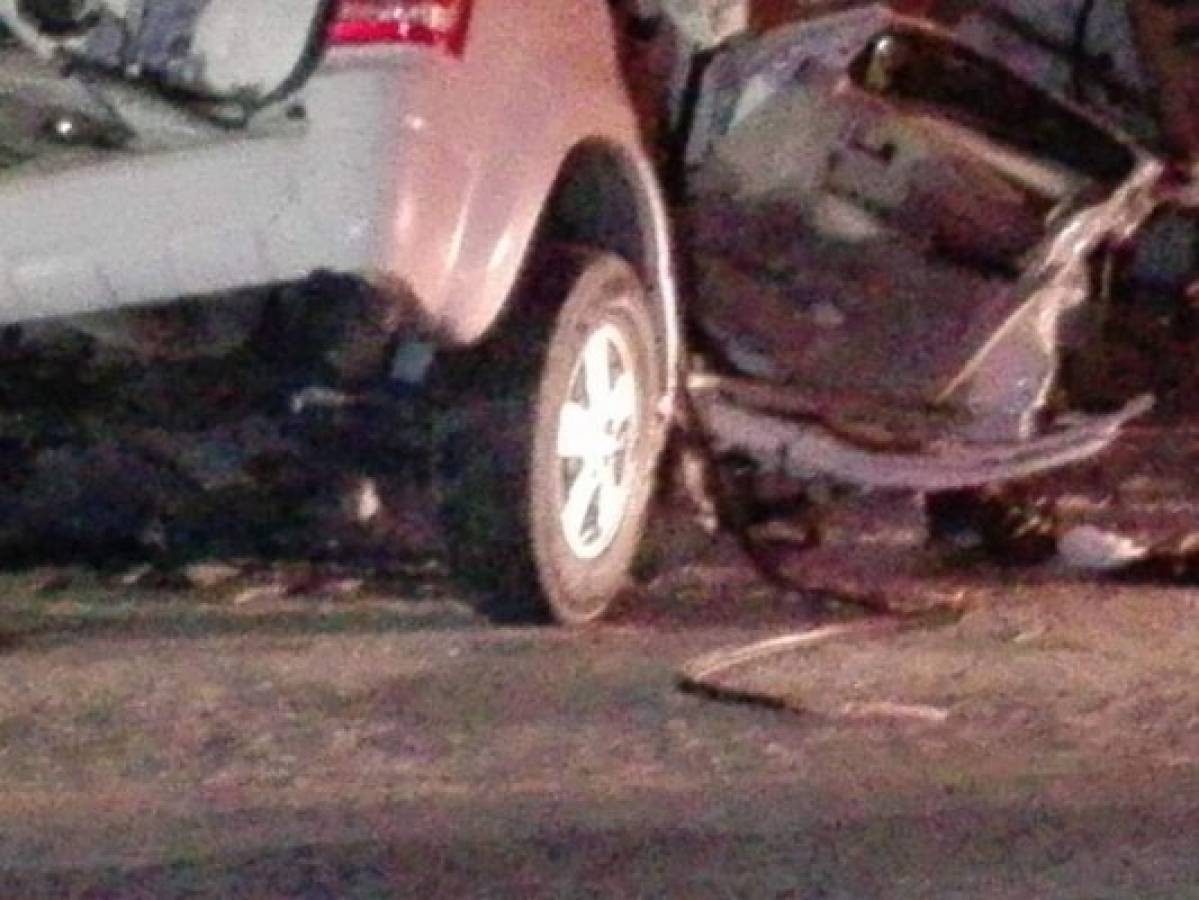 Mueren tres niñas en aparatoso accidente de tránsito en San Pedro Sula