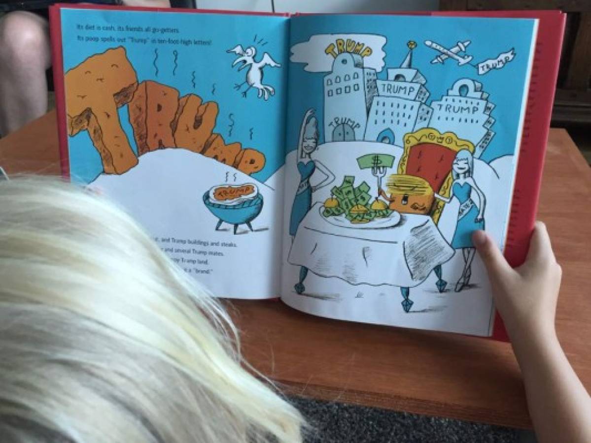 Donald Trump toma forma de papa naranja en un libro para niños