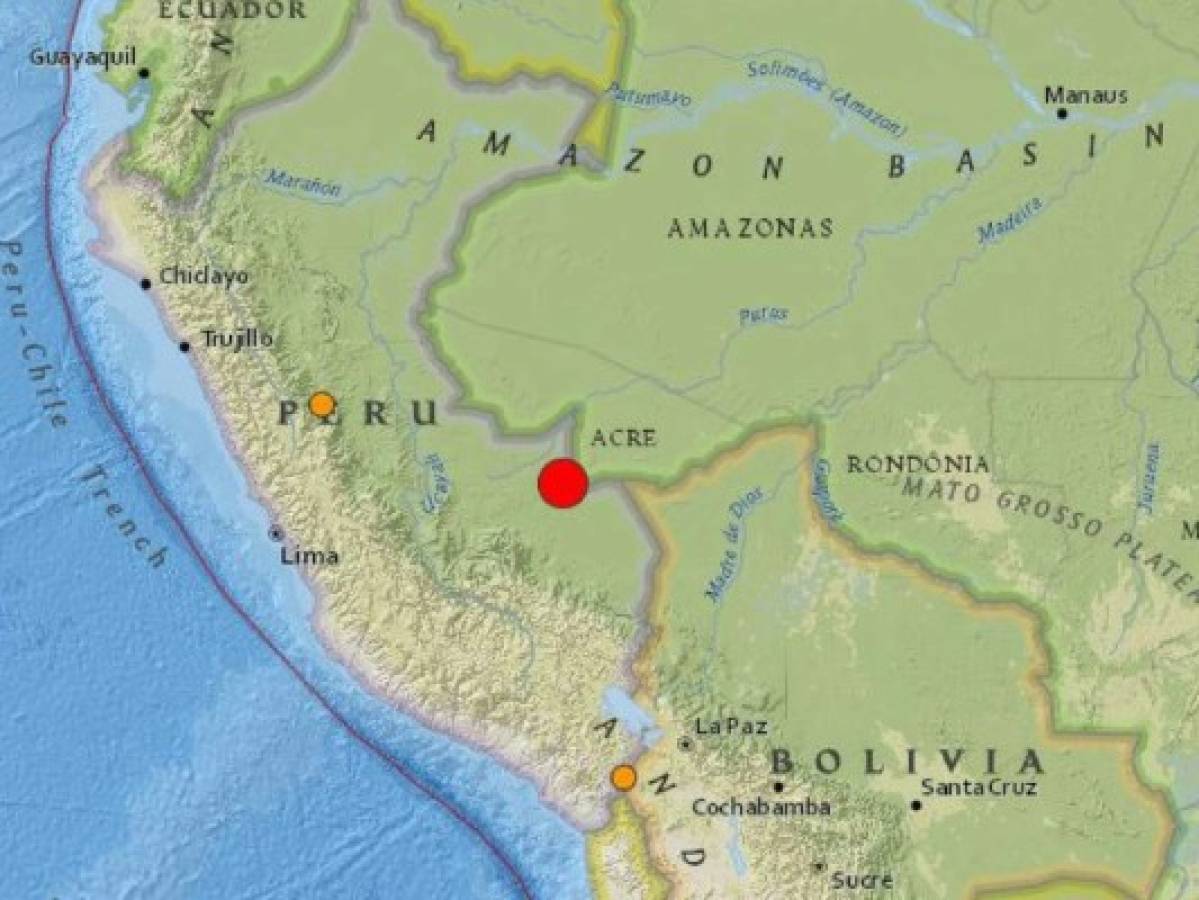 Sismo de 7.1 grados sacudió frontera Perú-Brasil  