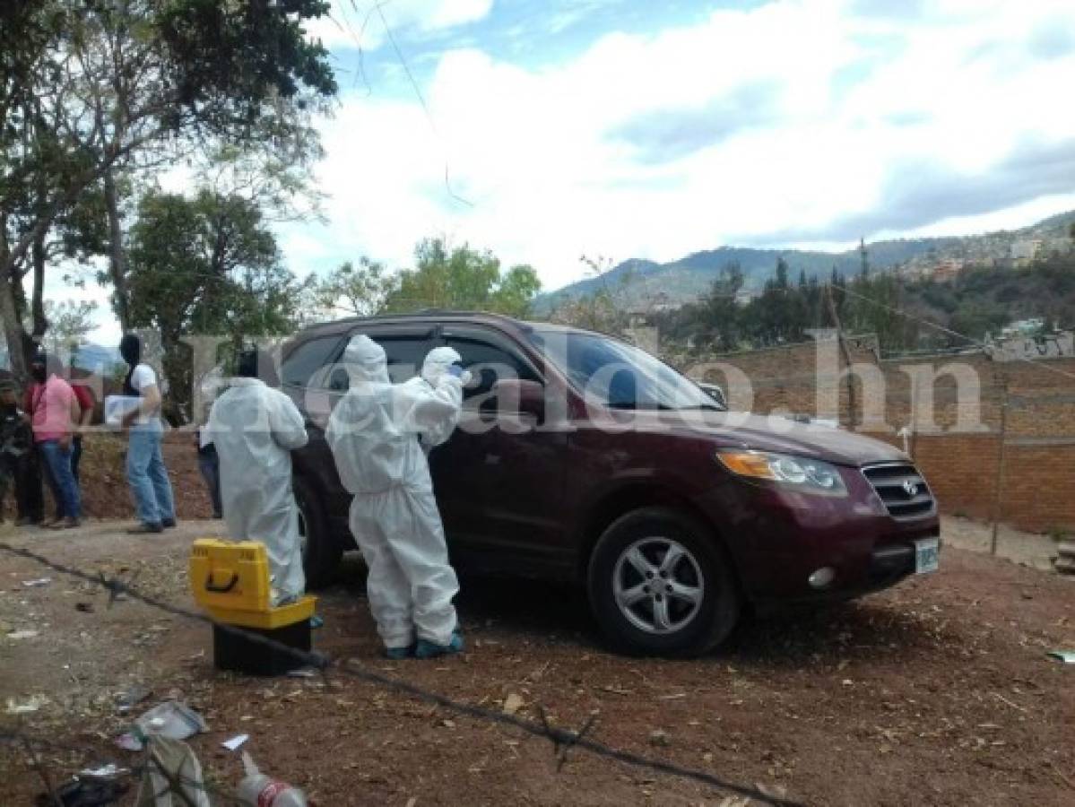 Hallan carro donde se habrían conducido autores de masacre dentro de taller en Comayagüela