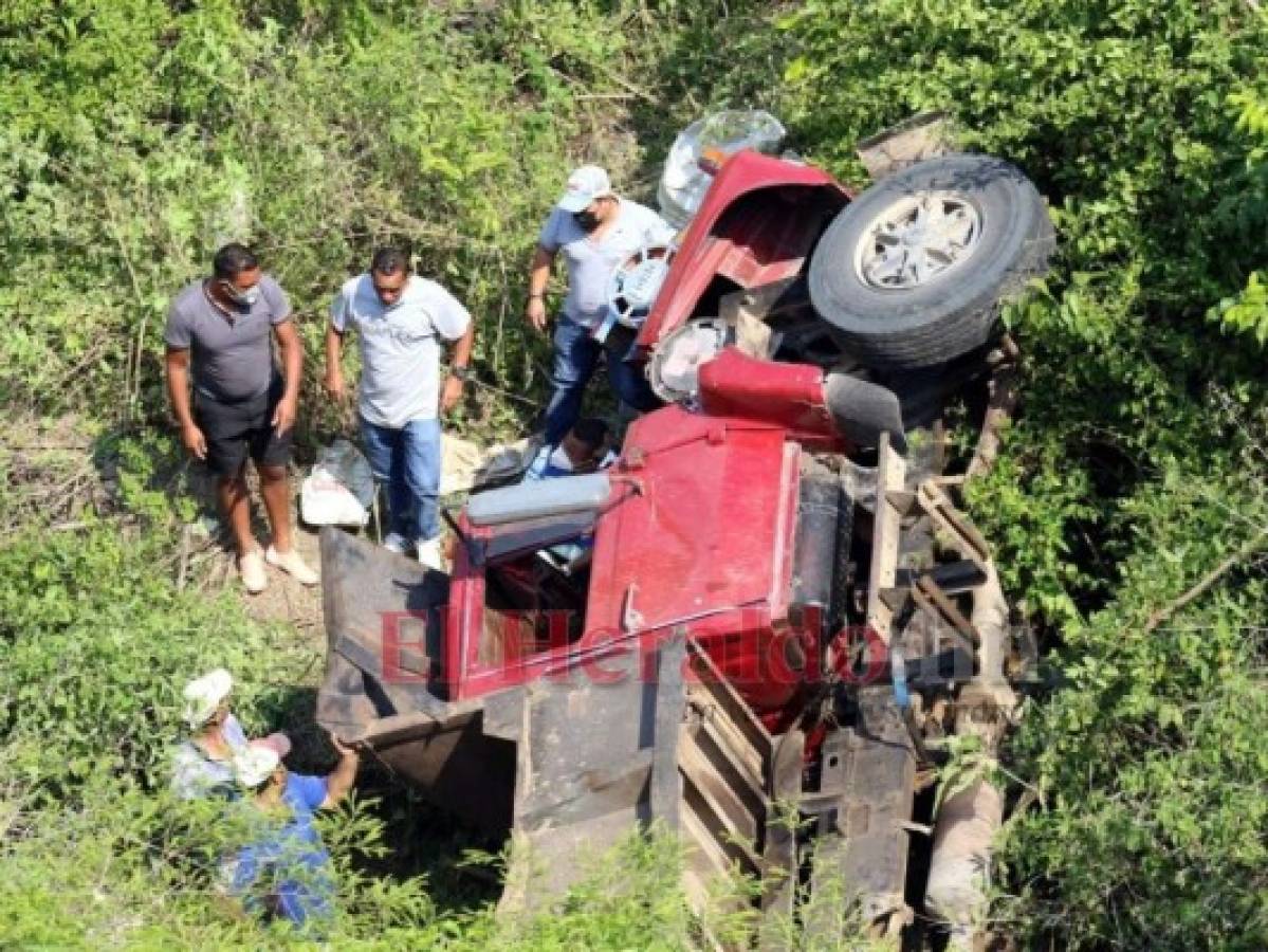 Un muerto y dos heridos deja accidente de tránsito en la carretera a Olancho