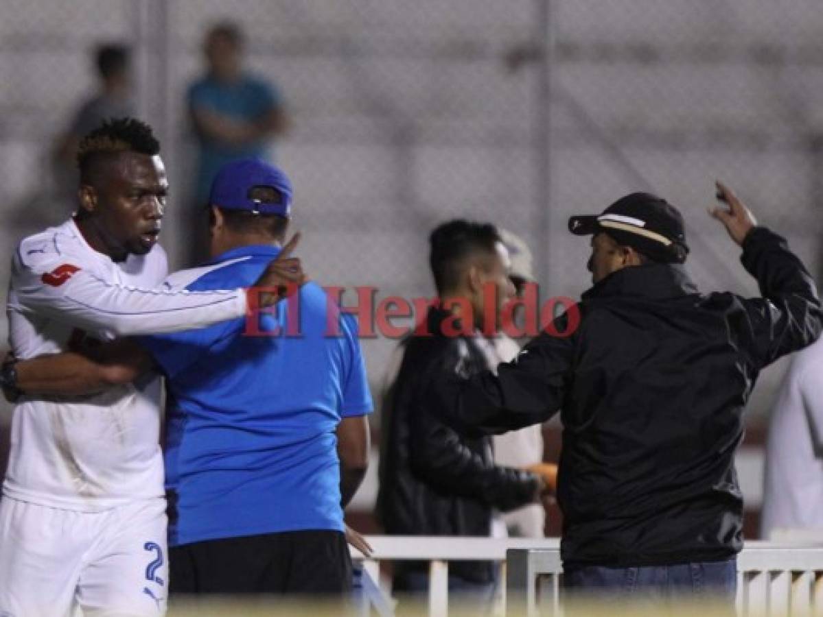 Kevin Álvarez y Osman Madrid casi se van a los golpes tras el clásico Olimpia vs Marathón