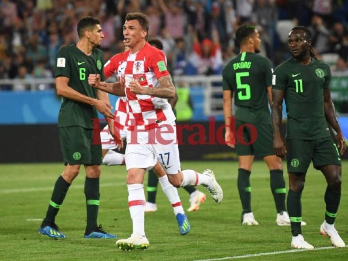 Croacia gana 2-0 a Nigeria y es líder del Grupo D en el Mundial Rusia 2018